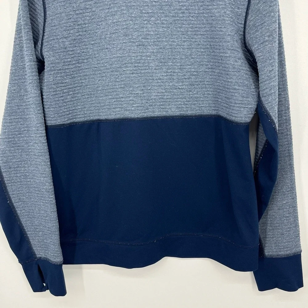 Adidas LA Galaxy Mens Large Quarter Zip Pullover Navy Blue Heathered MLS‎ Soccer